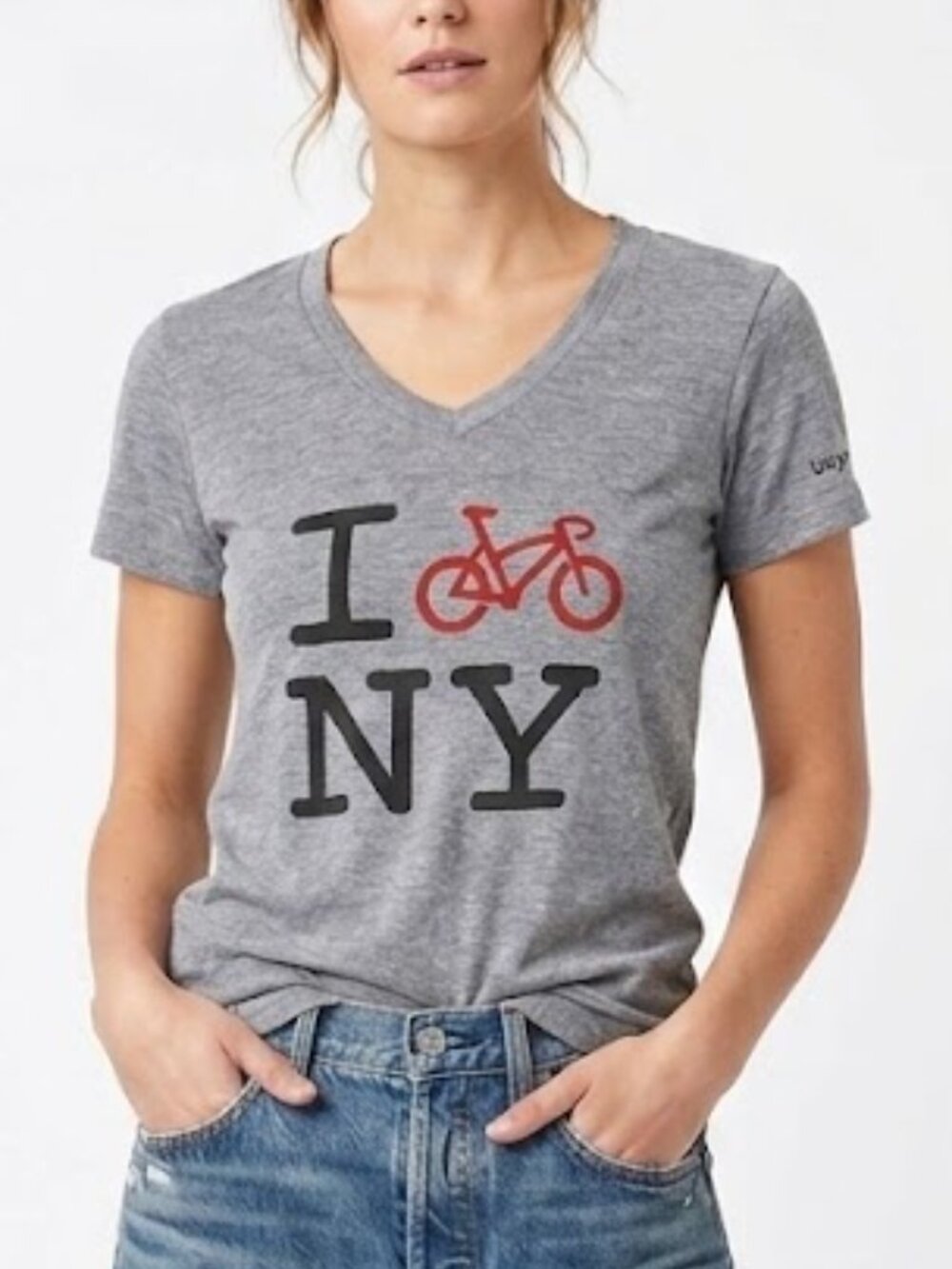 Bicycle Habitat Bike NY Graphic T-Shirt Gray Size M